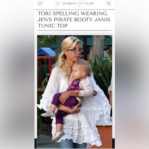 Jen’s pirate booty janis tunic all white